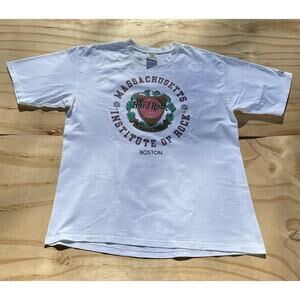 Vintage Hard Rock Cafe T-Shirt Boston Massachusetts Institute Of Rock Size‎ XL